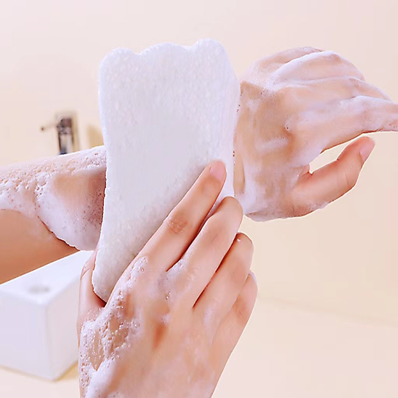 Fürdőkád hidratáló színű fapép pamut Erős fertőtlenítő fürdőszivacs Cellulóz fapép szivacs